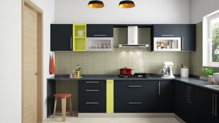 L-Shaped Modular Kitchen